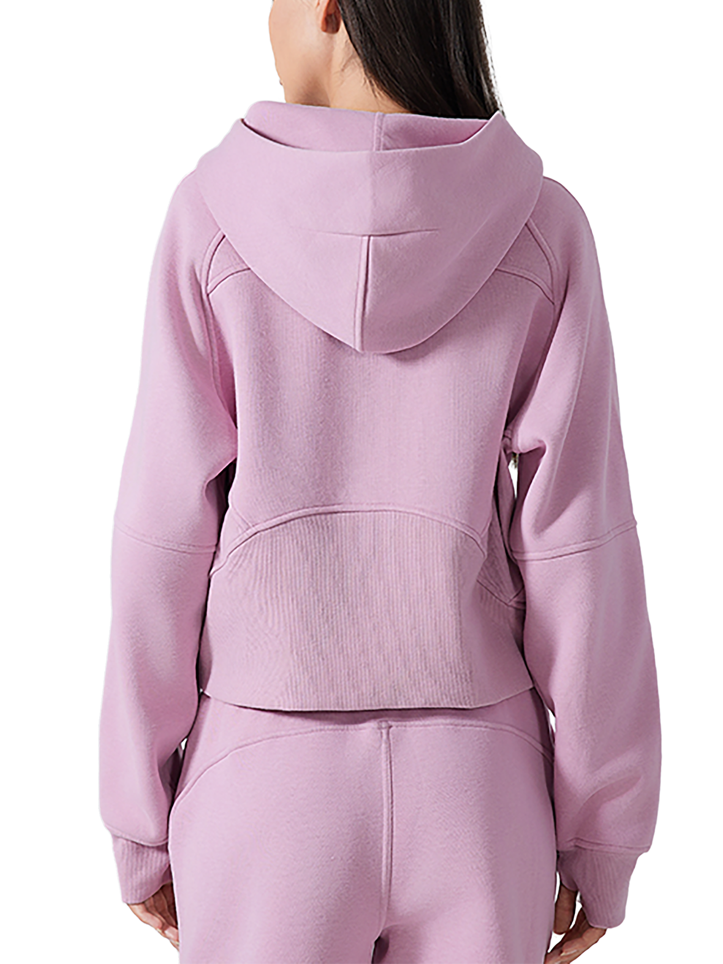 All Blues Breast Cancer Awareness (front only) Women's Cropped Half Zip Hoodie