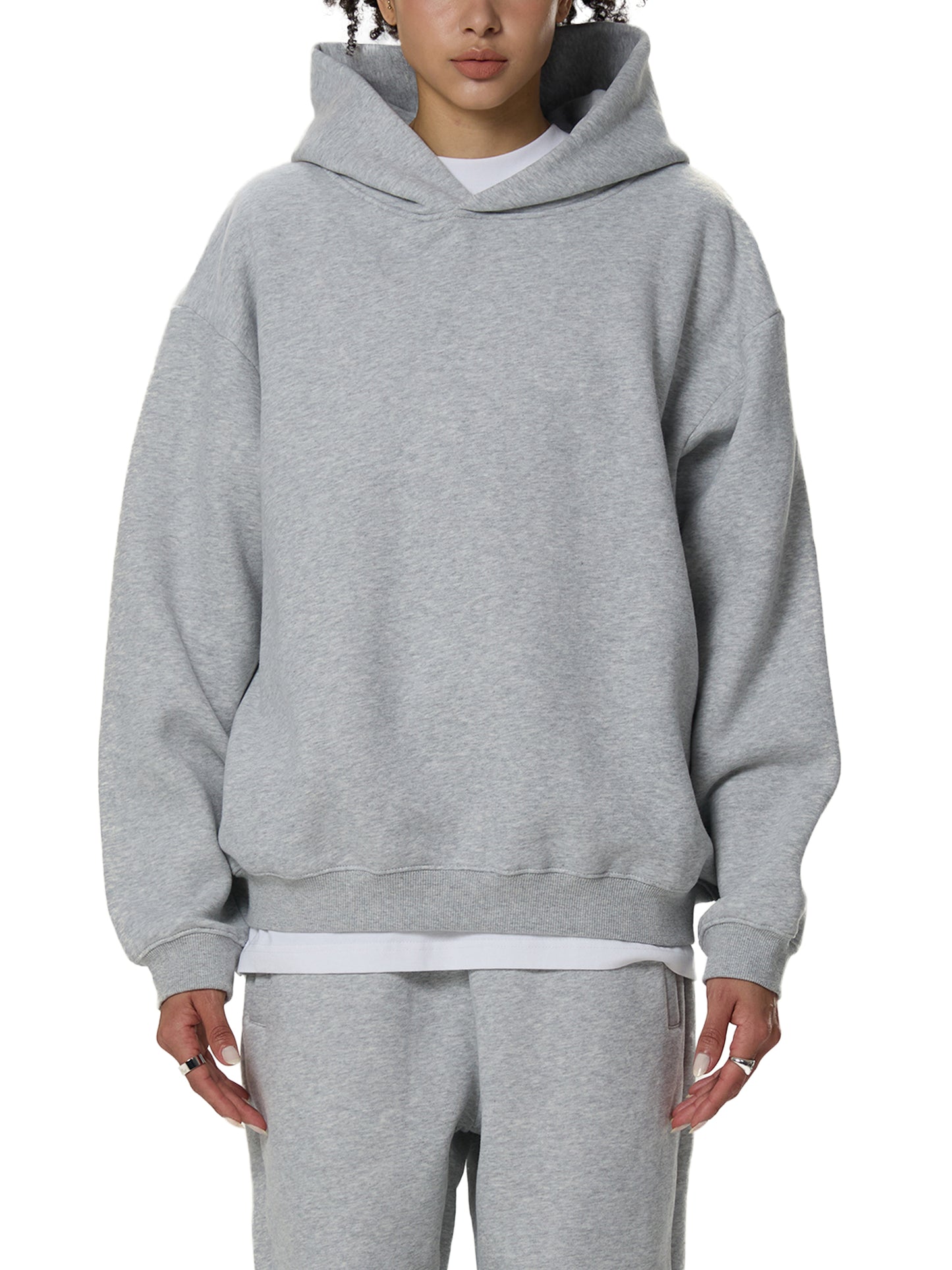 All Blues Marino Fleeced Boxy Hoodie