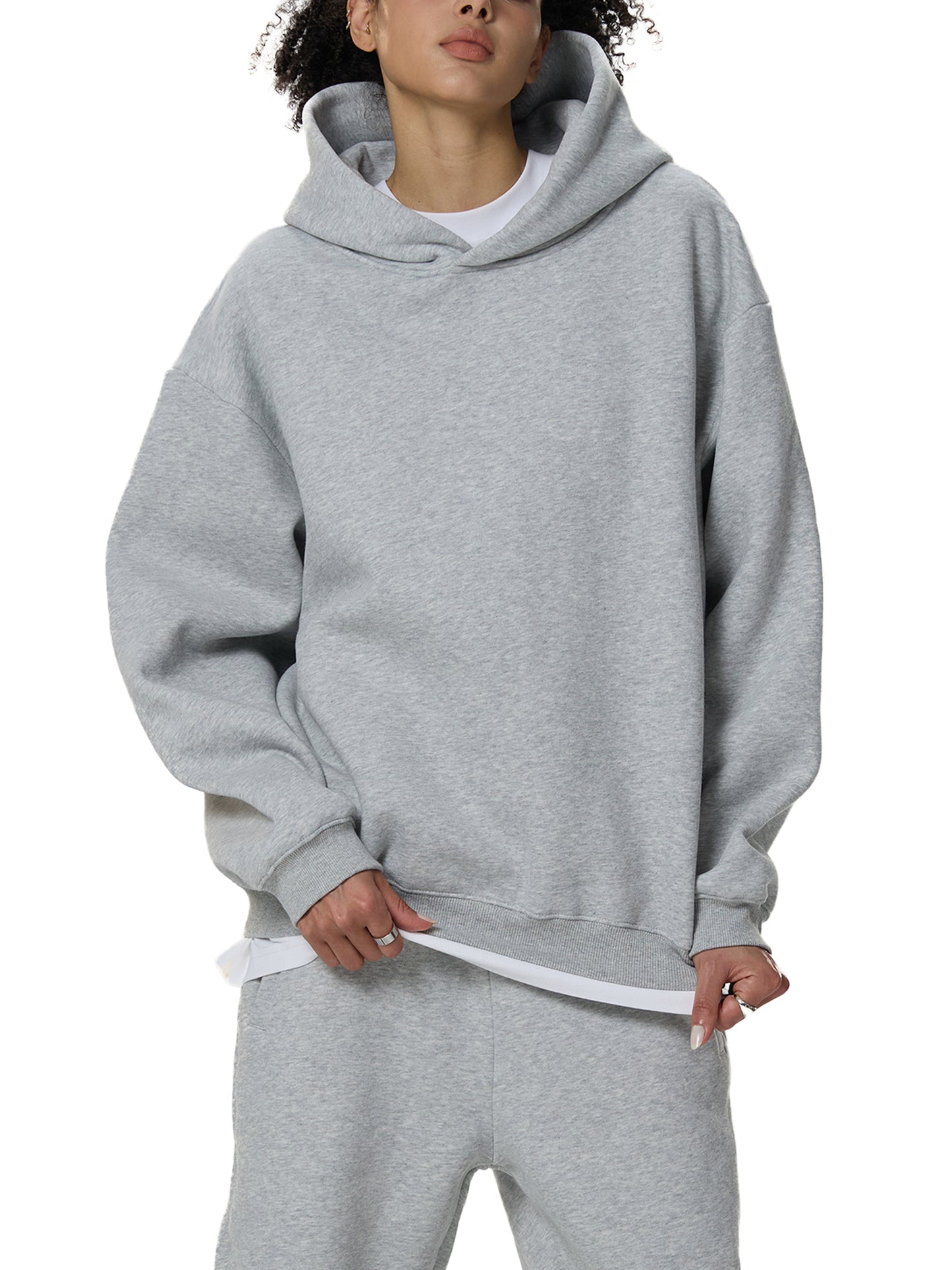 All Blues Marino Fleeced Boxy Hoodie