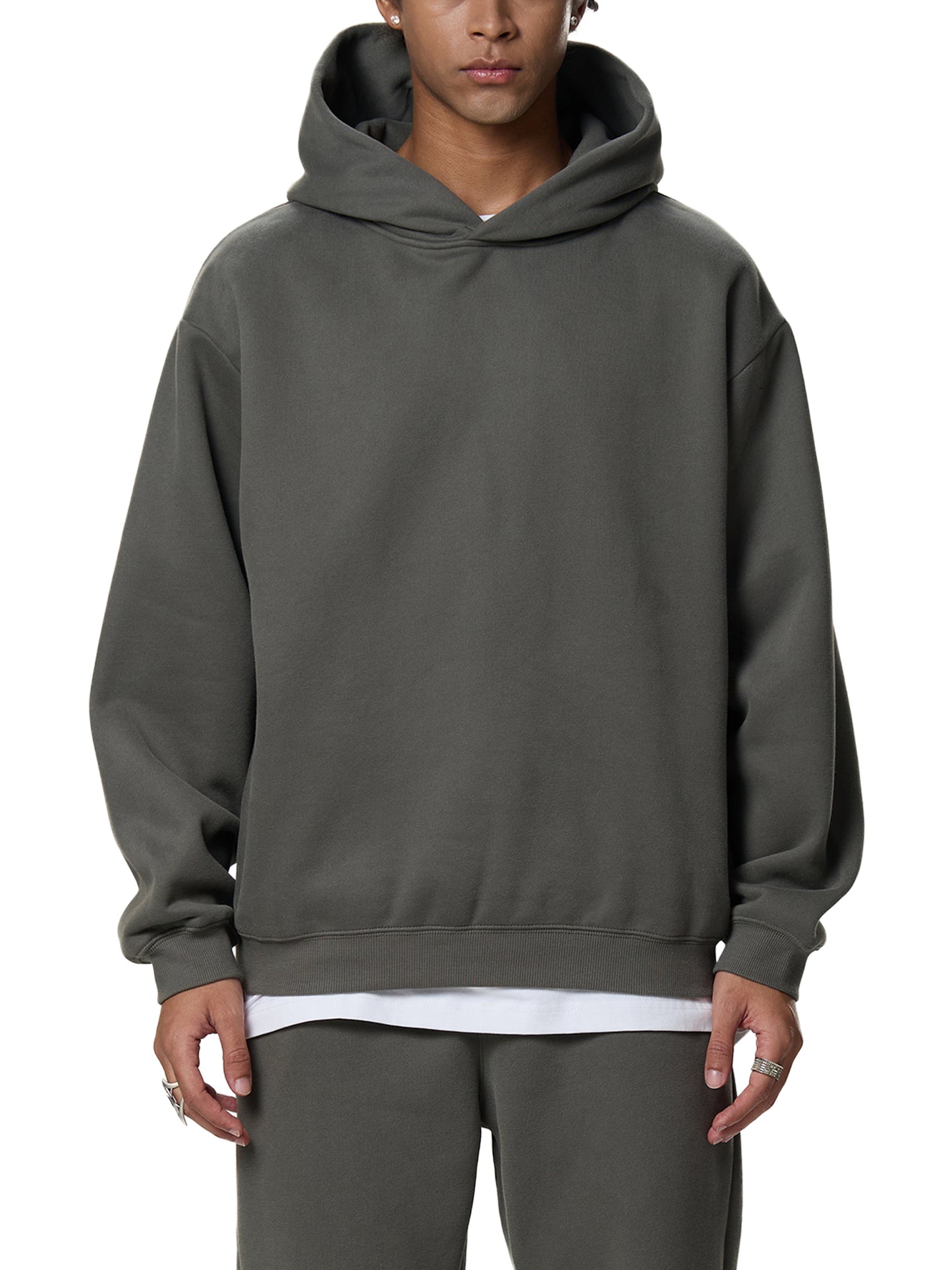 All Blues Marino Fleeced Boxy Hoodie