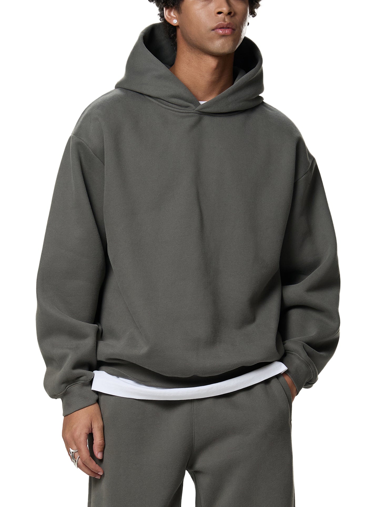 All Blues Marino Fleeced Boxy Hoodie
