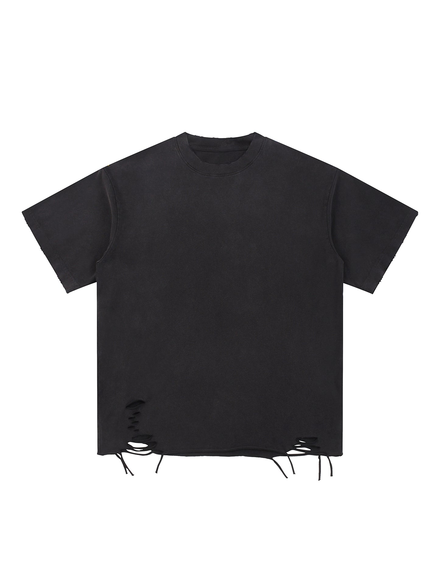 All Blues Hall-O-Scream Snow Washed Raw Hem T Shirt