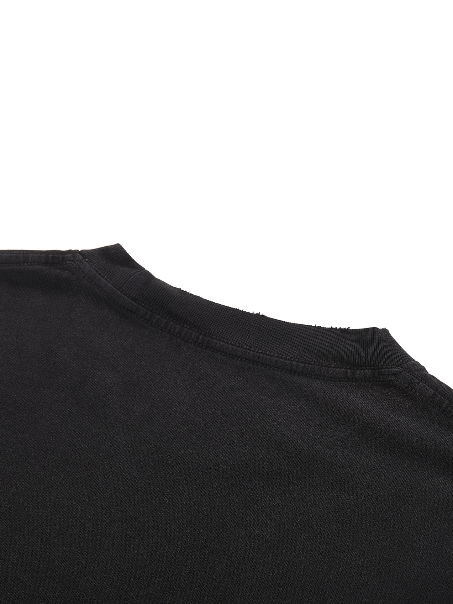 All Blues Hall-O-Scream Snow Washed Raw Hem T Shirt