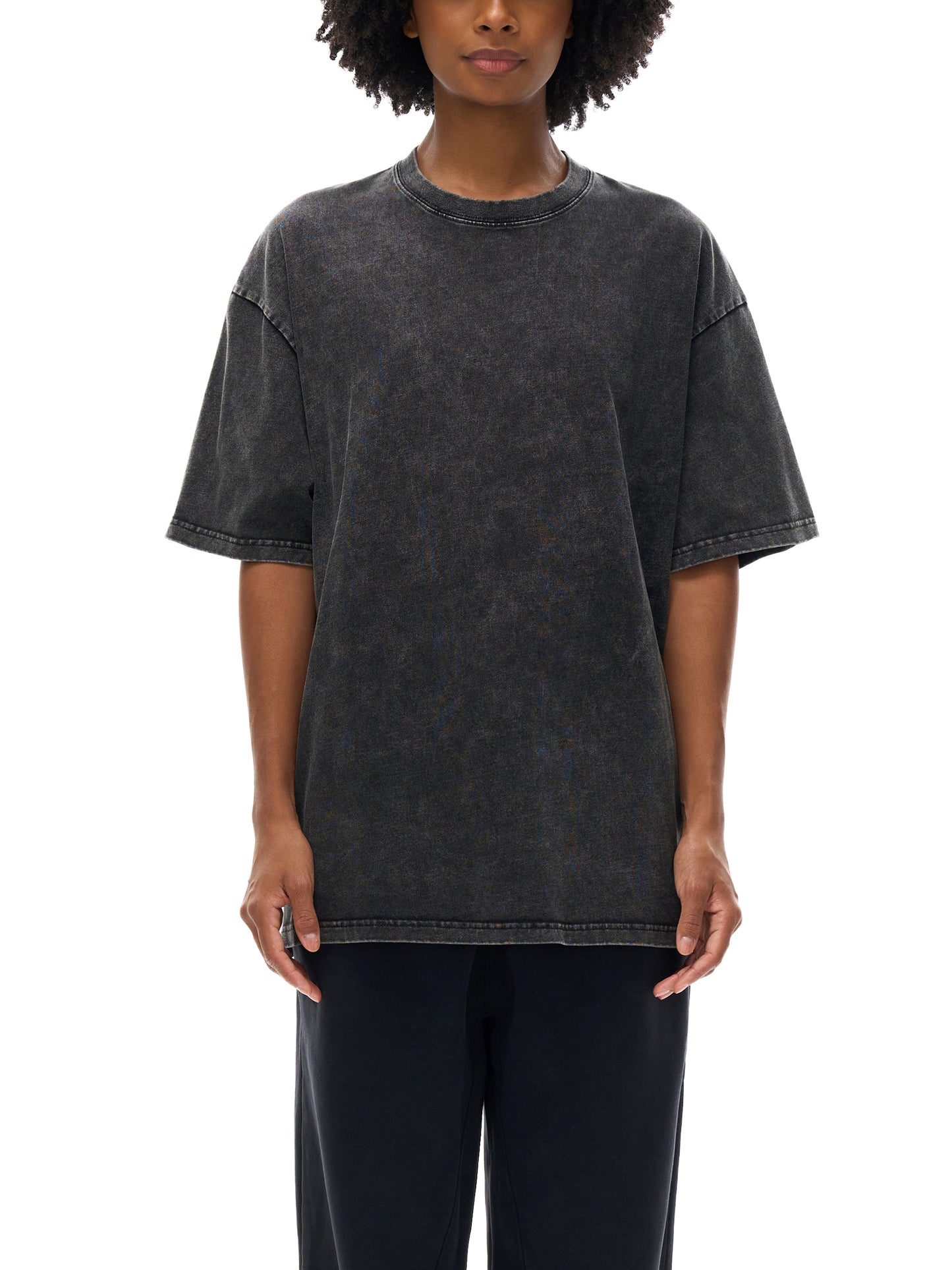 All Blues Hall-O-Scream Snow Washed Oversized Cotton T Shirt