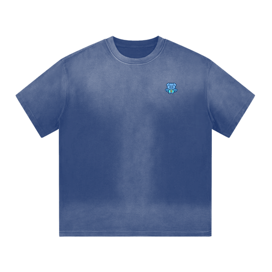 All Blues Marino Washed Drop Shoulder T Shirt
