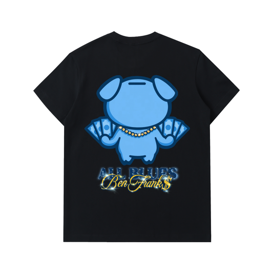 All Blues Ben Frank$ Heavyweight Cotton T Shirt