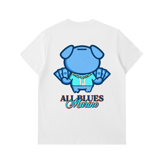 All Blues Marino Heavyweight Cotton T Shirt