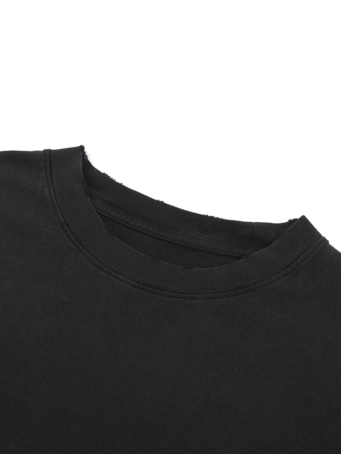 All Blues Hall-O-Scream Snow Washed Raw Hem T Shirt